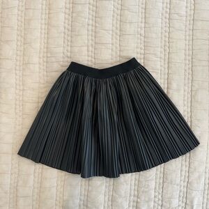EMC - Size 6 - Girls Italian vegan leather pleated skirt